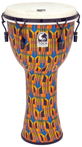 [A/008133] Toca SFDMX-12K 12" Freestyle Djembe Kente Cloth