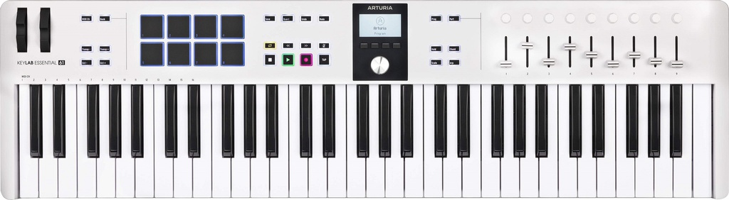 Arturia KeyLab Essential 61 mk3 ホワイト Amazon | Arturia KeyLab Essential 61 mk3 MIDIコントローラー