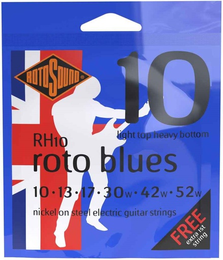 [A/009190] Rotosound RH10 Roto Blues, Light Top Heavy Bottom