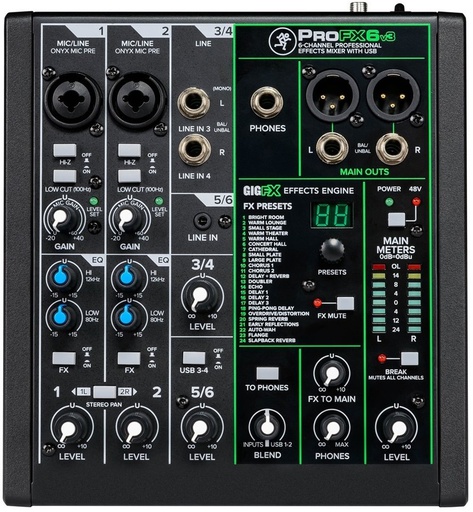 [A/009220] Mackie PROFX6 V3